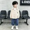 Camisa de Pana Estilo Coreano para Niños de Primavera y Otoño Camisa Casual Guapa Estilo Coreano para Niños Ropa para Niños Pequeños y Niños Pequeños Comercio Exterior