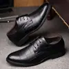 Zapatos de Cuero Casual de Negocios para Hombre Puntera Redonda Caña Baja con Cordones Cuadros Transfronterizos Suela Blanda Antideslizantes Impermeables Zapatos de Trabajo