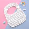 Baberos lisos en forma de U personalizados, Toalla para babas de bebé de 8 capas, Baberos de algodón para recién nacidos, niños y niñas, Baberos anti-regurgitación, Algodón puro