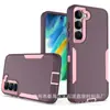 Capa de celular para o Samsung A14 5G 2 em 1 anti-queda com combinação de cores capa rígida tipo otter