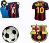 Messi sapato de futebol fivela buraco sapatos sapatos flor DIY decorativo fivela mocassim sapatos cadarço fivela acessórios destacáveis transfronteiriços