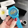Caramelo de Pescado Colorido Silicona Reloj Moda Coreana Grande para Mujer Reloj Deportivo de Moda