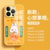 Funda para teléfono móvil con diseño de conejo de Año Nuevo para Apple 14Pro Big Show Hong Rabbit Apple 12 Año Nuevo Rojo iPhone 13Pro