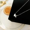 925 Sterling Silver 2020 Novo Maple Leaf Colar Mulheres ins Simples Clavícula Cadeia Pequeno Fresco Design Elegante Nicho