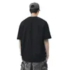 Camiseta masculina de manga curta nova de verão 280g, marca da moda, casual resistente versátil de meia-manga, top americano de alta rua, vestuário masculino