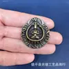 Xizang Latón Cuatro Paredes Guanyin Medalla de Bronce Pulsera Retro Accesorios Colgante de Buda