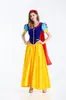 Juego de Halloween Blancanieves Uniforme Vestido de Blancanieves para Adultos Disfraz de Cosplay para Actuación en Escenario Disponible en Stock