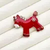 Broche Rojo Caballo del Zodiaco para el Año de Nacimiento, Pin de Moda de Alta Gama, Broche Creativo con un Sentido de Sofisticación