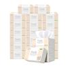 Papel Tisú Jierou de Ancho Amplio Sin Aroma Papel Higiénico Doméstico Toallitas de Mano Caja Completa 120 Hojas 24 Paquetes Paquete de Valor Doméstico