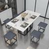 Mesa de Centro Combinable Apilable Cubo de Rubik Taburete Bajo 5 en 1 Hogar Apartamento Pequeño Sofá Banco Pequeño para Cambiar Zapatos