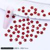 Angola rojo mini tamaño pequeño forma plana diamante Ancora rojo Año Nuevo Navidad k9 diamante de uña joyería al por mayor