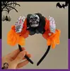 Nuevo Pasador de Encaje Cruzado de Halloween para Mujer, Accesorio de Pinza Lateral con Forma de Corazón y Lazo Estilo Gótico Oscuro