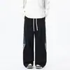 Pantalones Deportivos Rayados para Hombre, Pantalones Casuales Rectos Holgados, Pantalones Largos Versátiles de Moda 2025 para Adolescentes y Parejas