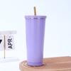 Taza de Café Pintura Arcoíris Transfronteriza en Stock para Exteriores Color Sólido Taza para Discapacitados Portátil para Coche Taza Termo de Acero Inoxidable 304