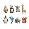 El Más Vendido de Amazon Mundo Animal Colgante de Panda Koala Pingüino Collar DIY Sellado al Vacío Color Dorado 18K Conservación del Color