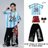 Ropa de Calle de Baile Urbana de Moda para Niños Conjunto Rayado para Niños Hip Hop Hiphop Estilo Urbano Ropa Infantil Estilo Urbano Ropa de Presentación para Niñas