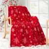 Copos de Nieve Árbol de Navidad Papá Noel Múltiples Patrones Manta Manta para Siesta en la Oficina Estilo Simple Suministro para Comercio Electrónico Transfronterizo