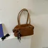 Bolso de axila liso, casual y minimalista, elegante y de gran capacidad, bolso de hombro retro y moderno, bolso tipo almohada de gamuza único y a la moda
