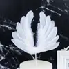 Decoração de Bolo de Panificação Gipsofila Coroa Pena Bonita Bola Transparente Colorida Enfeites de Bolo Suprimentos para Festa