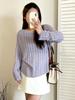 Ropa para Mujer Tallas Grandes con Tops de Diseño Irregular para Mujer, Otoño 2026 Tejido de Punto Holgado Calado para Mujeres Tallas Grandes 23087