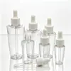 Frascos goteros de 15/20/50/60 ml, botellas de plástico PET, frascos para aceites esenciales, líquido para suero, botellas vacías dispensadoras de loción