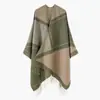 Chal Estampado de Venta Caliente Transfronterizo Chal Cálido de Invierno de Alta Gama Manta Suave Engrosada para Siesta en la Oficina