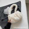 Bolso de Hombro Único Estilo Nuevo 2026, Bolso Tote Plano de Felpa, Bolso Tote de Felpa de Hongo, Bolso Tote Urbano Simple de Felpa Corta