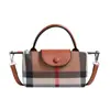 Bolso de Mano a Cuadros Estilo Británico de Moda, Pequeño y Exquisito, Elegante y Lujoso, Bolso de Hombro para Viajar al Trabajo, Bolso Cruzado Versátil para el Uso Diario