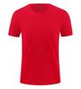 Camiseta de algodón de seda fresca de 180 g, manga corta, cuello redondo, de peso pesado, ropa de grupo, ropa de trabajo, ropa de clase, logotipo imprimible informal americano.