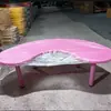 Conjunto de mesa e cadeira infantil Mesa de plástico para jardim de infância Mesa de brinquedo para leitura de bebês Mesa de estudo em casa Mesa de elevação da lua