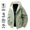 Chaqueta de algodón estilo nuevo invierno 2026, reversible de lana de cordero, forrada de polar y engrosada, prenda superior cálida para parejas, chaqueta de algodón de marca para hombre