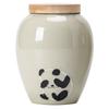 Ceniza de Planta Panda Apilado Lata de Té Lata Vacía China Retro Lata Sellada Lata de Almacenamiento Lata de Cerámica para el Hogar Pequeña