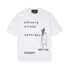 Erd Melancólico Rico Segunda Generación Nuevo Holgado Casual Belleza Tendencia Nicho Marca de Tendencia Estampado Cuello Redondo Manga Corta Colección de Camisetas para Hombres y Mujeres