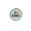 Broche Geométrico Estilo Europeu e Americano com Acessórios de Liga de Esmalte, Insígnia de Decoração de Roupas e Bolsas com Letras Inglesas em Formato de Coração