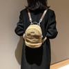 Mochila japonesa de lã de cordeiro recém-chegada, mochila leve e versátil, mochila escolar fofa de desenho animado para outono e inverno para meninas