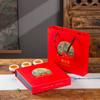 Caja de embalaje de té Pu'er de imitación de madera, caja de regalo vacía para té, caja de té blanco de siete pasteles, caja de almacenamiento de pastel individual de 357 g, caja de madera
