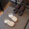 Sandalias de Verano Nuevas para Niños 2025 Niñas 1-12 Años Bebé Tejido Casual Niñas Baotou Playa Zapatos de Estudiante