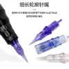 Tatuaje Aguja de Corriente Aguja de Tatuaje Fija Máquina de Corriente Aguja Europea para Blanquear Labios Aguja de Tatuaje Morada Universal