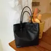 Otoño 2026 Nueva Tendencia de Moda Patrón Tejido Texturizado Simple Gran Capacidad Versátil Bolso de Hombro Bolso Tote