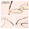 Nuevas Gafas Metálicas de Ojo de Gato Anti-Luz Azul Transfronterizas para Mujer, Gafas de Moda Sin Graduación, Se Pueden Adaptar con Lentes Graduadas, Gafas de Montura Completa 68022