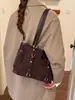 Bolsa Tote de Mão Vintage Tendência de Grande Capacidade para Mulheres, Novo Modelo Outono 2026, Alto Valor, Bolsa de Ombro Simples e Estilosa