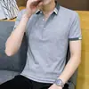Camisa Polo de Manga Corta Nueva Directa de Fábrica para Hombre Casual Holgada Talla Grande Top Top de Media Manga Bordado para Hombre Papá
