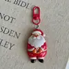 Chaveiro Cabeça do Papai Noel Pingente para Mochila Escolar de Estudante Pingente de Árvore de Natal Decoração Artesanato de Natal