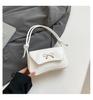Bolsa Transversal de Ombro Simples e Moderna para Mulheres, Estilo Commuter com Laço Doce, Francês, Axila, 2025, Cor Pura, Verão, Nova