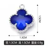 Pingente Único K Branco Trevo de Quatro Folhas Pedra Preciosa Colar Pulseira Pingente Joia DIY Venda Direta em Lote Misto Transfronteiriça do Fabricante