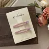 Presilha de Xadrez com Pedrinhas de Açúcar Strass Estilo Retrô Menina Doce Presilha para Franja Presilha de Ervilha BB Grampo de Cabelo Acessório de Cabelo Estilo Coreano