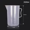 Suministro Listo Vaso Medidor de Plástico PP Engrosado 5000ml Grande 1000ml Vaso Medidor Experimental 500 ml Vaso Graduado