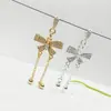 Contas Espaçadoras de Borboleta com Franja de Zircônia Color-Preserving Preenchidas com Ouro 14K Acessórios para Joias Artesanais DIY Acessórios para Pulseiras de Cristal com Contas