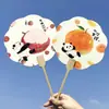 Panda de Frutas Papel de Abanico Caligráfico Creativo Atracción Turística Estilo Antiguo Fotografía Tendencia Nacional Abanico Souvenir Cultural y Creativo