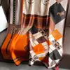 Bufanda Nueva de Seda Simulada, Bufanda Larga de Brocado, Moda Primavera y Otoño, Versátil Chal de Protección Solar de Verano, Turbante
